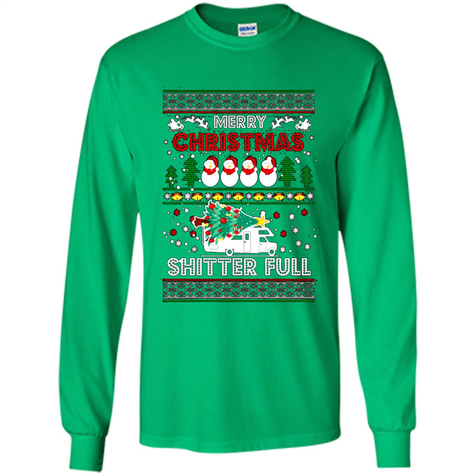Merry Christmas Shitter Full Christmas Tree Snowman PING PONG