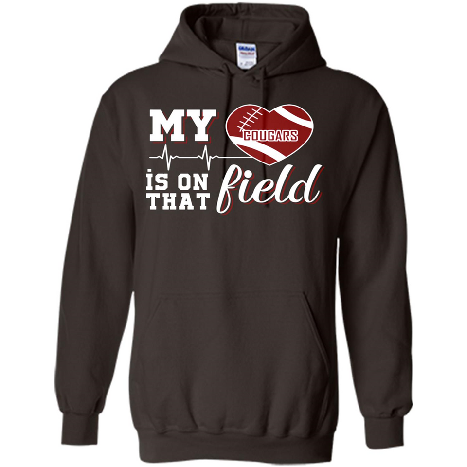 Washington State Cougars Football My Heart is on that Field - Hoodie