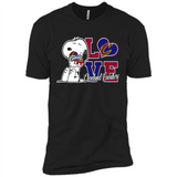 Snoopy loves NBA Cleveland Cavaliers - Premium Short Sleeve T-Shirt