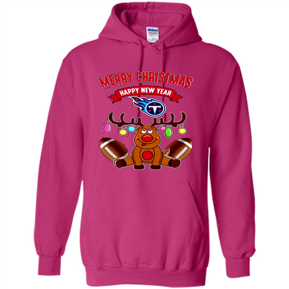 Tennessee Titans NFL Reindeer Funny Merry Christmas And Happy New Year
