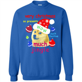 Christmas Doge Meme Shirts Funny Santa Shiba Inu Dog - Sweatshirt