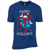 Marvel Spider Man Happy Holidays Santa Christmas Mug PINGPONG - Premium Short Sleeve T-Shirt