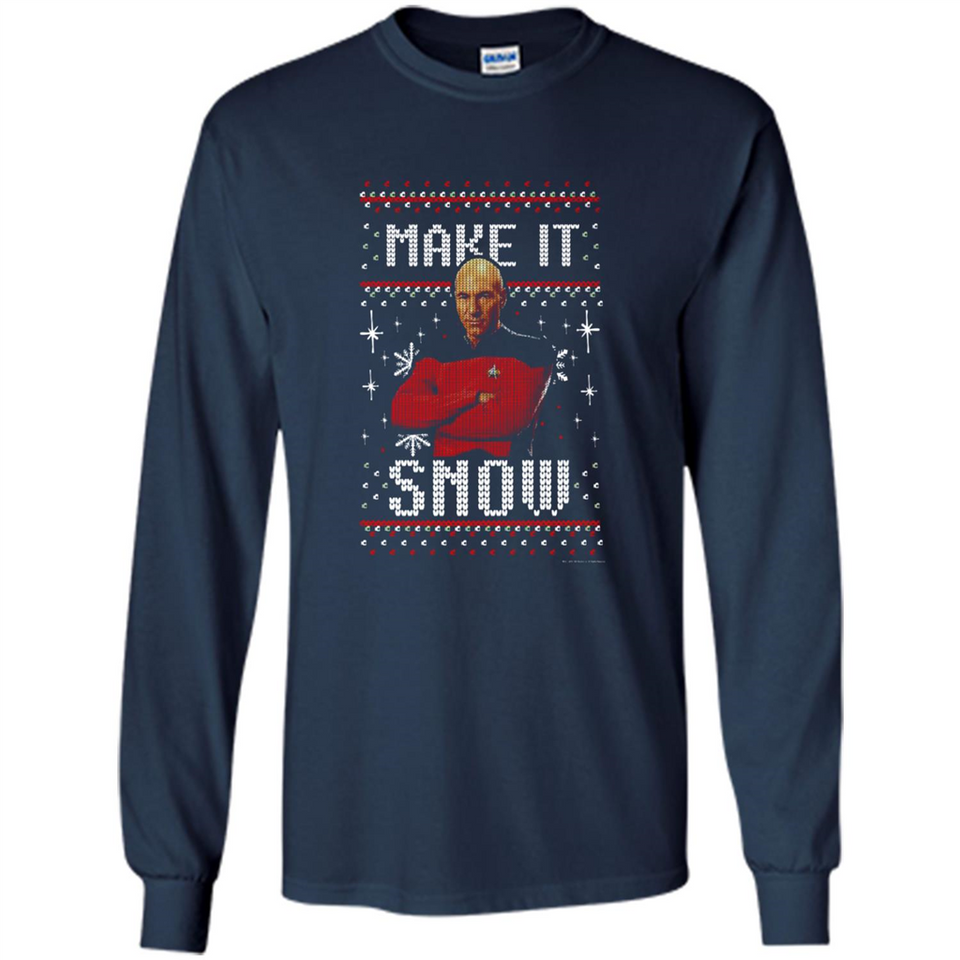 Make It Snow Jean-Luc Picard Star Trek PINGPONG