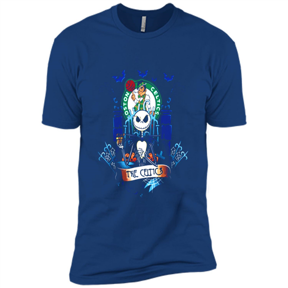 Boston Celtics Halloween The Nightmare Before Christmas - Premium Short Sleeve T-Shirt