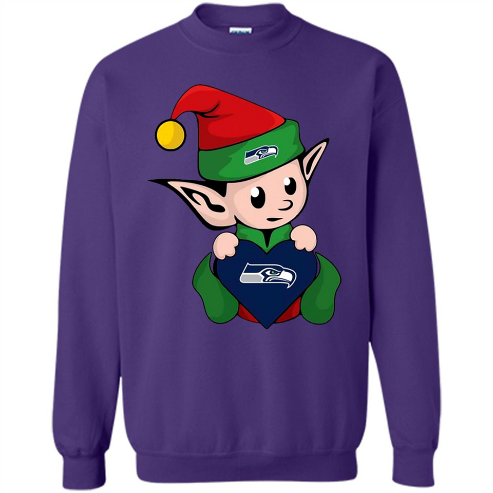Seattle Seahawks ELF Elves Grinch Santa Claus