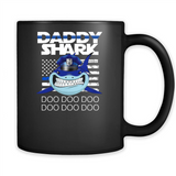 Police Daddy Shark Blue Line Tee