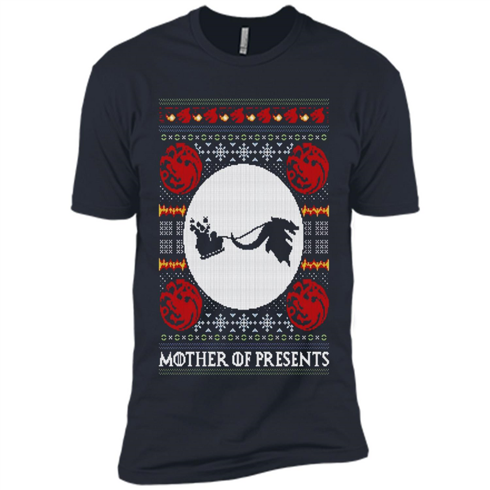 Mother Of Presents – Game of Thrones ugly christmas sweater - Premium Short Sleeve T-Shirt