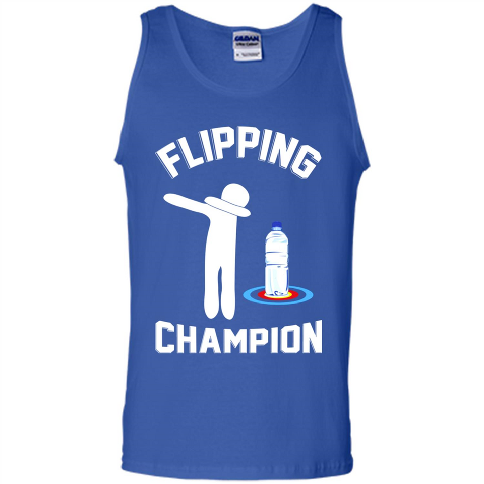 Water Bottle Flipping Tshirt Dabbing Flipping Champion - Tank Top
