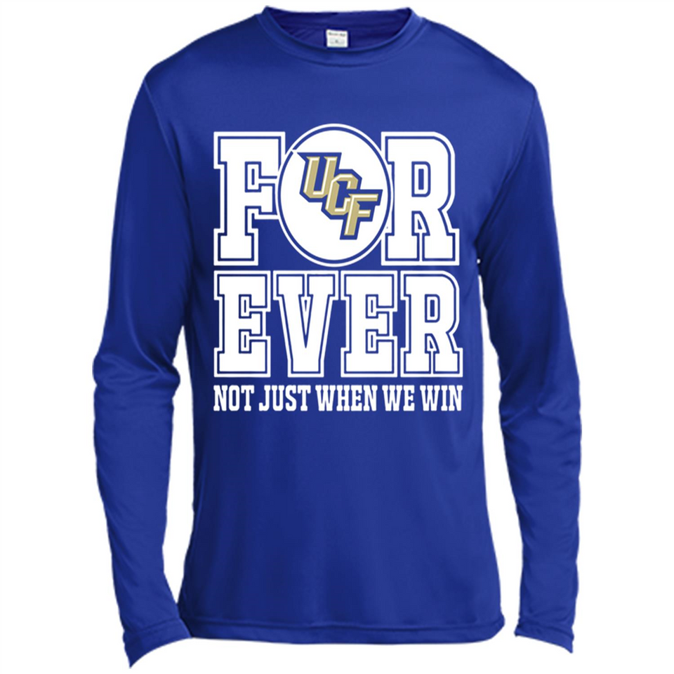 UCF Knights Forever For ever not just when we win - Canvas Long Sleeve T-Shirt