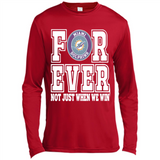 Miami Dolphins Forever For ever not just when we win - Canvas Long Sleeve T-Shirt
