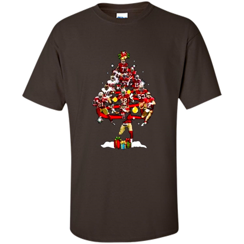 San Francisco 49ers Players Christmas Tree PINGPONG