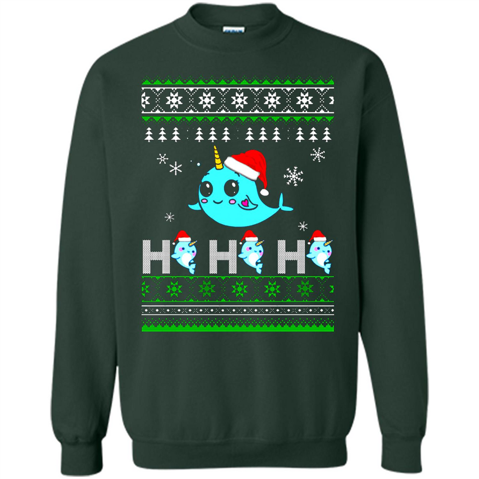 Narwhal christmas sweatshirt hoodie long PINGPONG - Sweatshirt