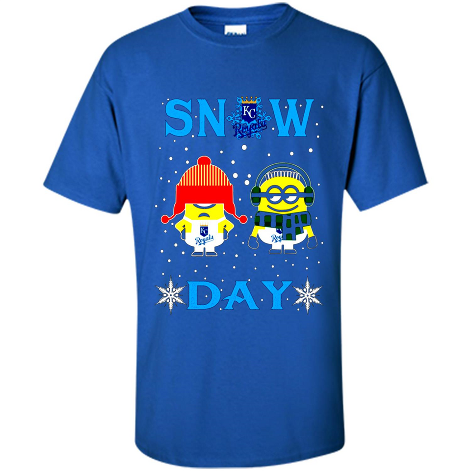Snow Day Shirt For Kansas City Royals Vs Minion Fans pingpong