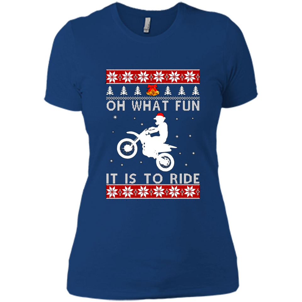 Motocross oh what fun it is to ride Christmas sweater PINGPONG