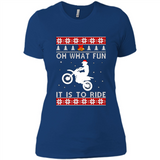 Motocross oh what fun it is to ride Christmas sweater PINGPONG