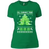 Oh Chemist Tree Ugly Christmas Sweater - Ladies' Boyfriend T-Shirt