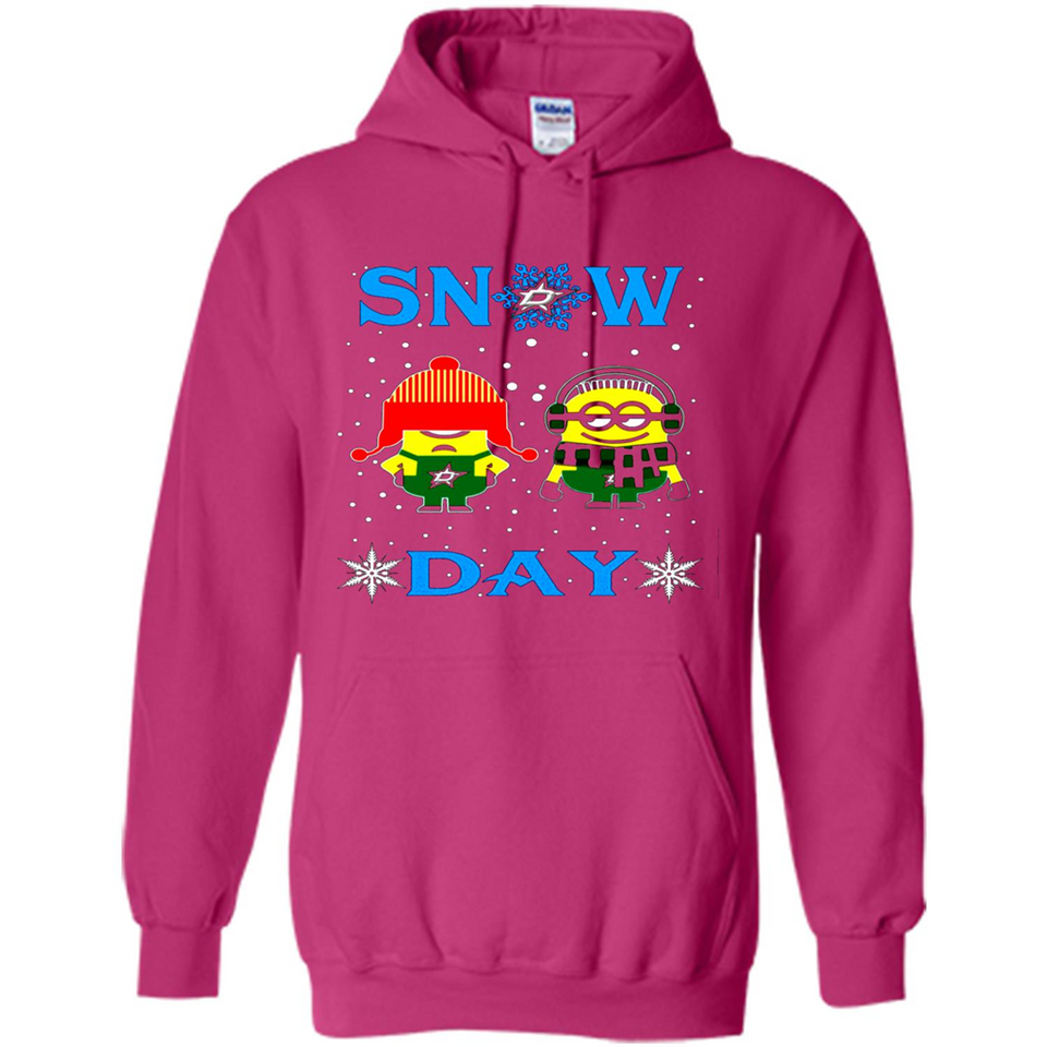 Snow Day Shirt For Dallas Stars Vs Minion Fans pingpong