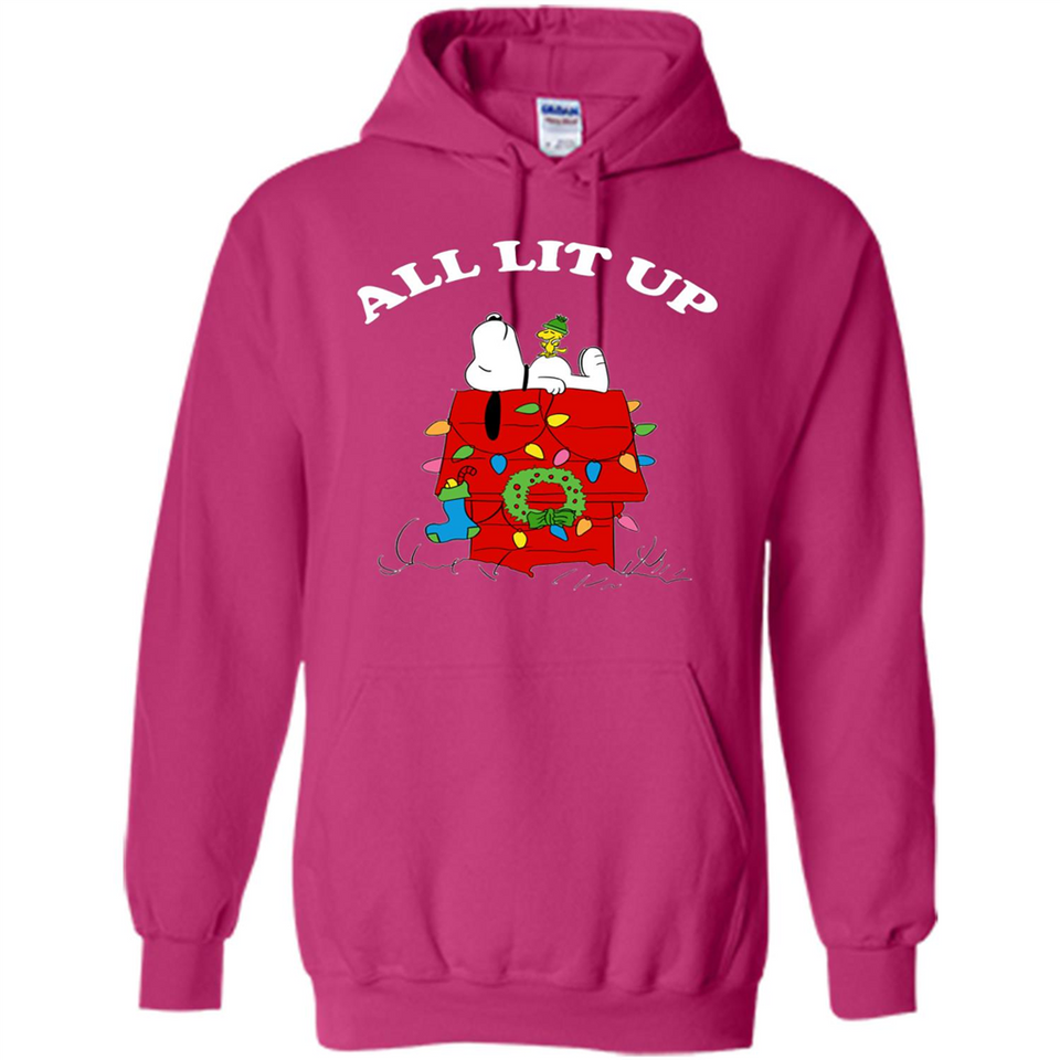 Peanuts By Schulz Snoopy Young Men_s Christmas SweatShirt - Hoodie