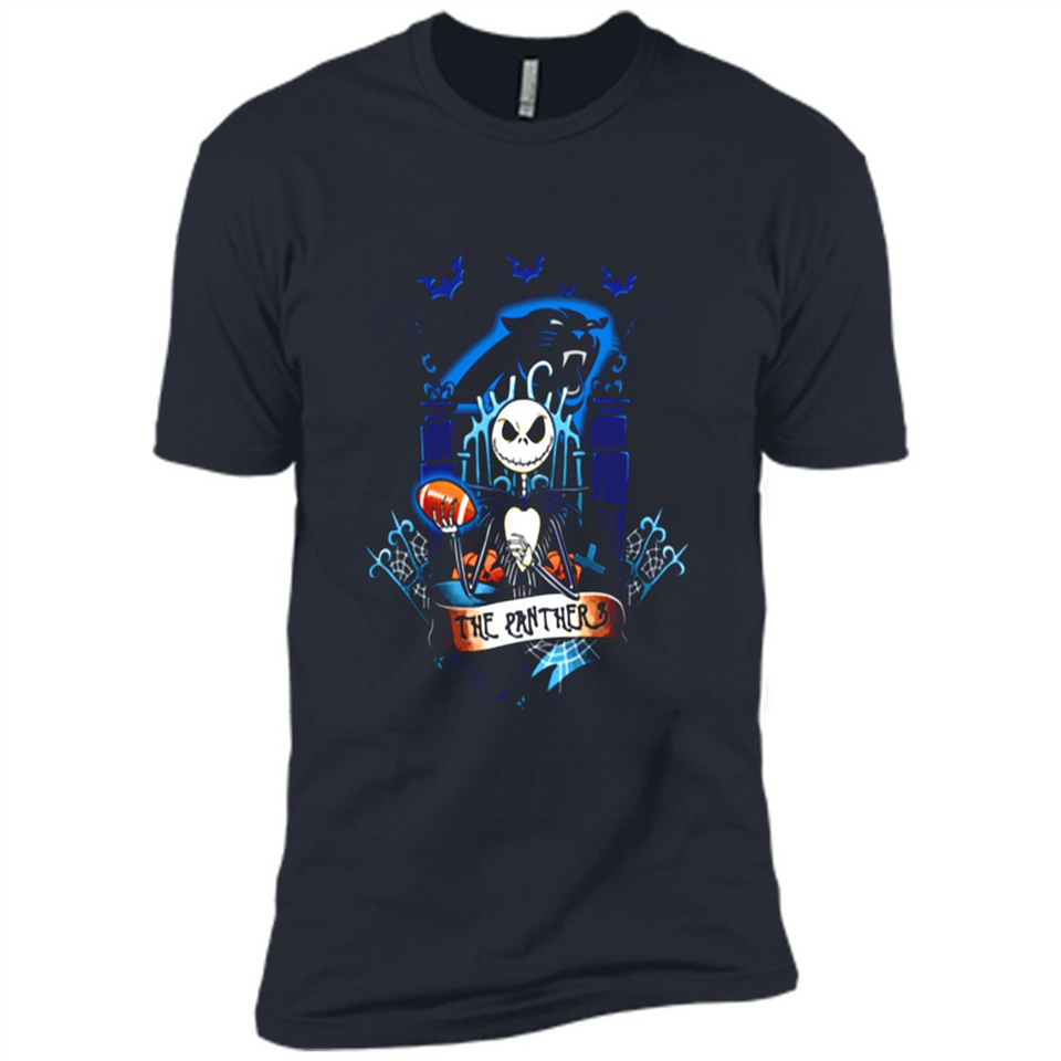 Carolina Panthers Halloween The Nightmare Before Christmas - Premium Short Sleeve T-Shirt
