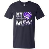 Abilene Christian Wildcats Football My Heart is on that Field - Men's V-Neck