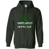 Looks Great Little Full Lotta Sap Funny Christmas Mug PINGPONG - Hoodie