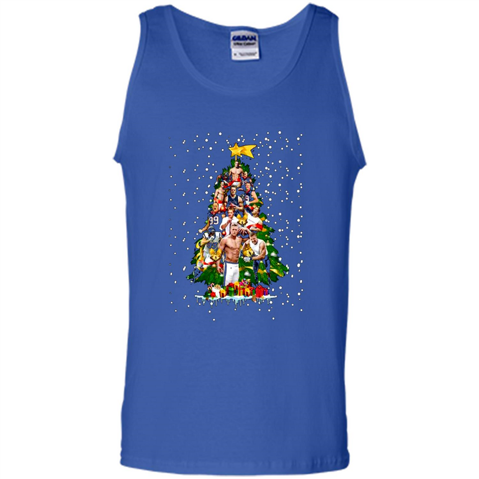 J.J. Watt Christmas Tree ugly sweater PINGPONG