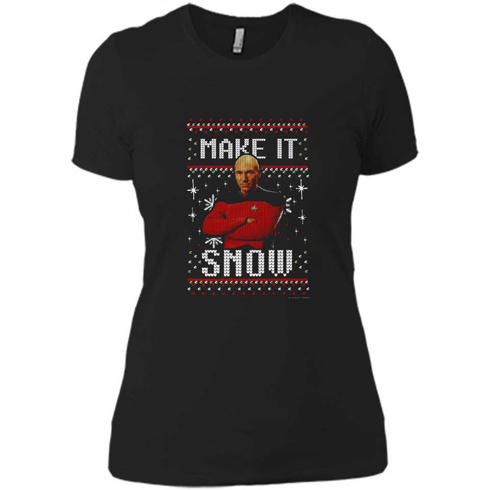 Make It Snow Jean-Luc Picard Star Trek PINGPONG