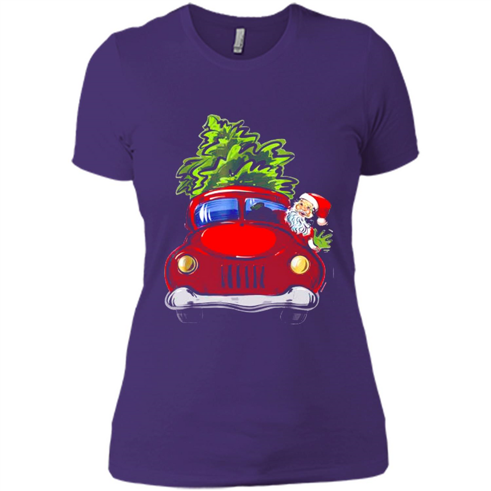 Vintage Santa red Truck Christmas Tree PINGPONG