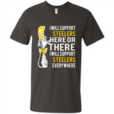 Shirt For Dr Seuss Cat And Pittsburgh Steelers Fans - Men's V-Neck