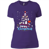 Christmas Ugly Sweater Animal Tree Pine Merry Christmas - Ladies' Boyfriend T-Shirt