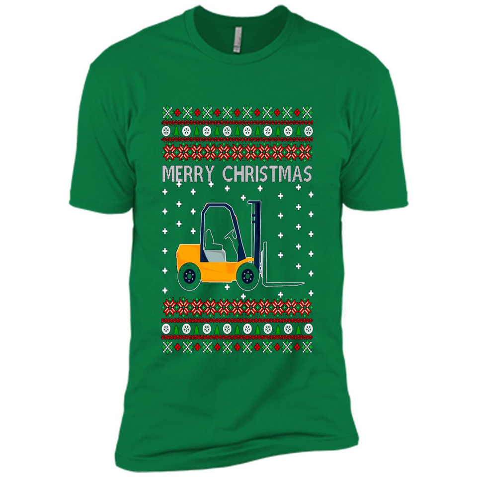 Merry Christmas Forklift ugly sweatshirt PINGPONG