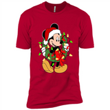 Disney Mickey Mouse Christmas Lights Sweatshirt - Premium Short Sleeve T-Shirt