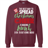 Spread Christmas Cheer Lunch Family Xmas Gift Ls - Sweatshirt