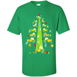 Tractor Car Christmas Tree T-shirt For Drivers
