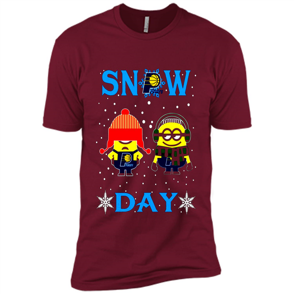 Snow Day Shirt For Indiana Pacers Vs Minion Fans pingpong