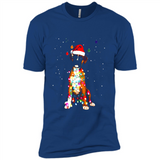 Christmas Lights Boxer Dog Funny Xmas Sweatshirt - Premium Short Sleeve T-Shirt
