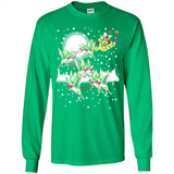 Hummingbird Santa Sleigh - Long Sleeve T-Shirt