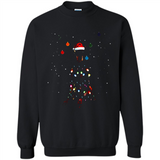 Doberman Santa Lights Christmas Dog Xmas Sweatshirt - Sweatshirt