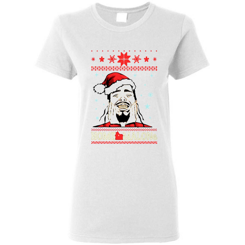 Home Malone Christmas Sweater PINGPONG - Ladies Short-Sleeve