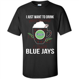 I Just Want To Drink Hot Chocolate & Watch Toronto Blue Jays Ugly Christmas Sweater PINGPONG