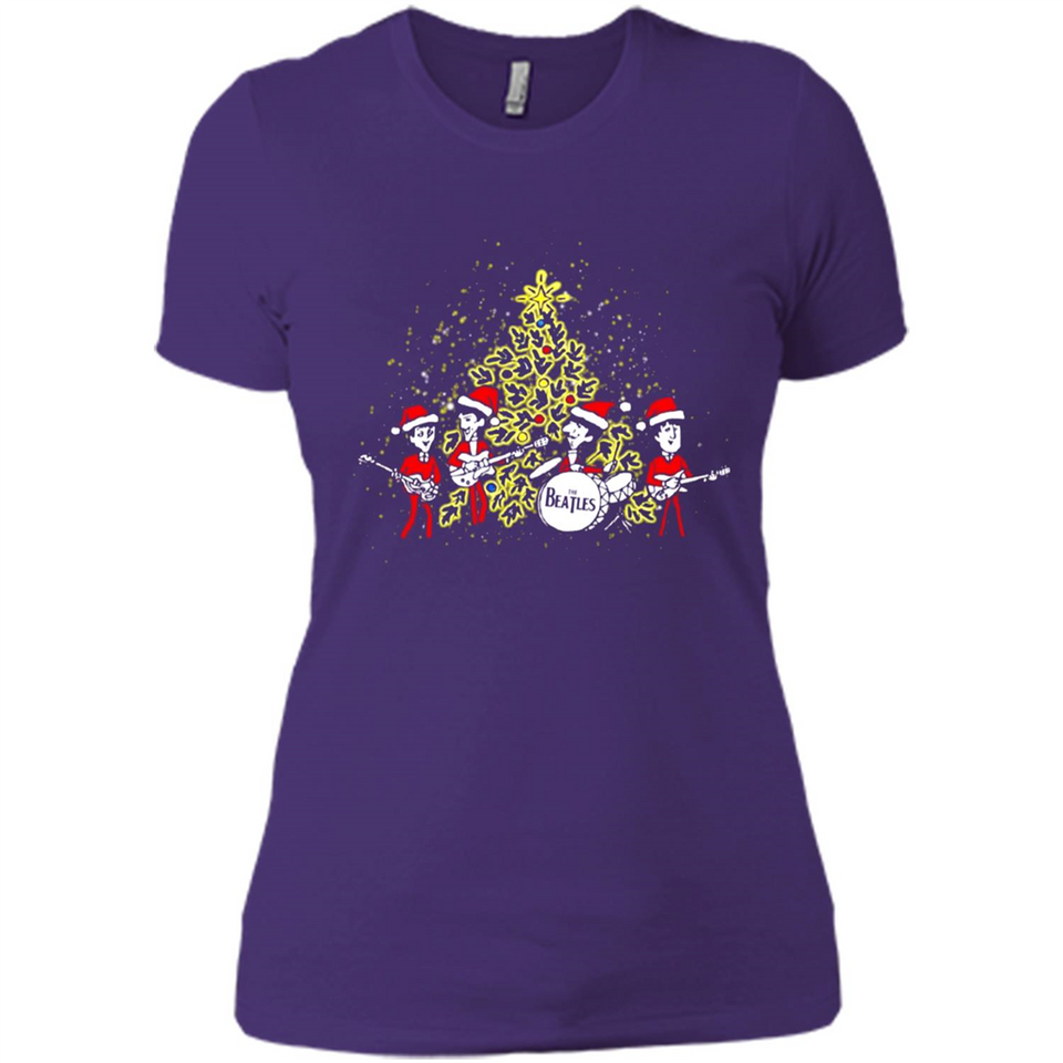 The Beatles chibi Christmas - Ladies' Boyfriend T-Shirt