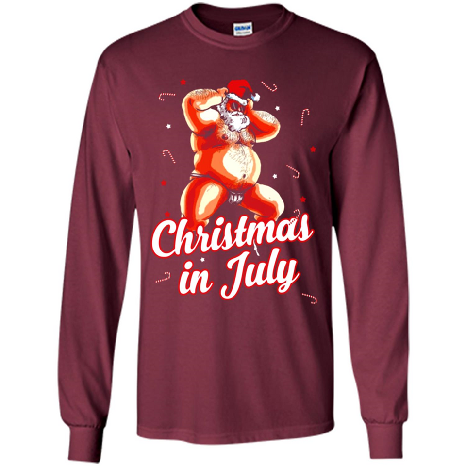 Christmas In July - Funny Dancing Santa - Long Sleeve T-Shirt