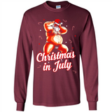 Christmas In July - Funny Dancing Santa - Long Sleeve T-Shirt