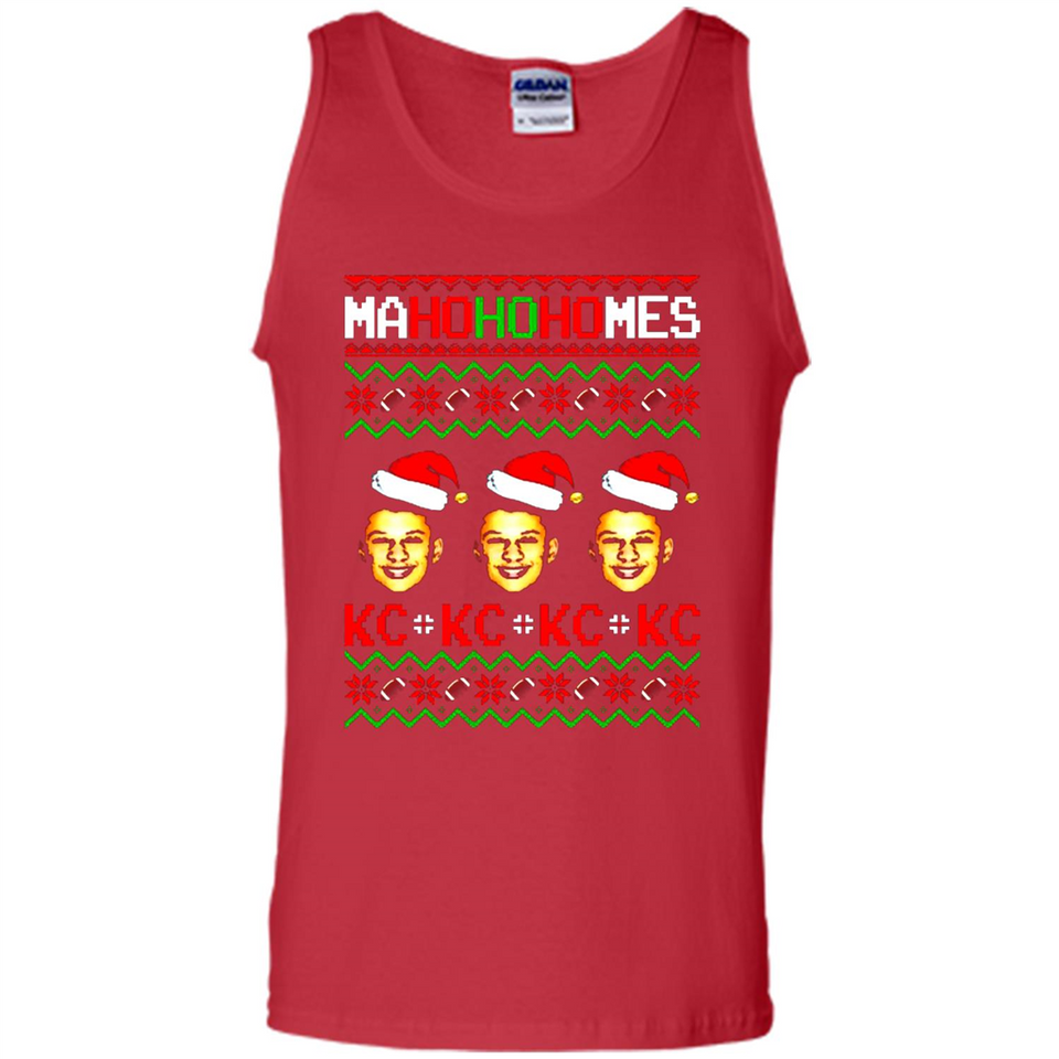 Patrick Mahomes Ma Ho Ho Homes Christmas sweatshirt PINGPONG - Tank Top