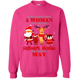 Never Underestimate A May Woman Watches Hallmark Movies Sweatshirt PINGPONG
