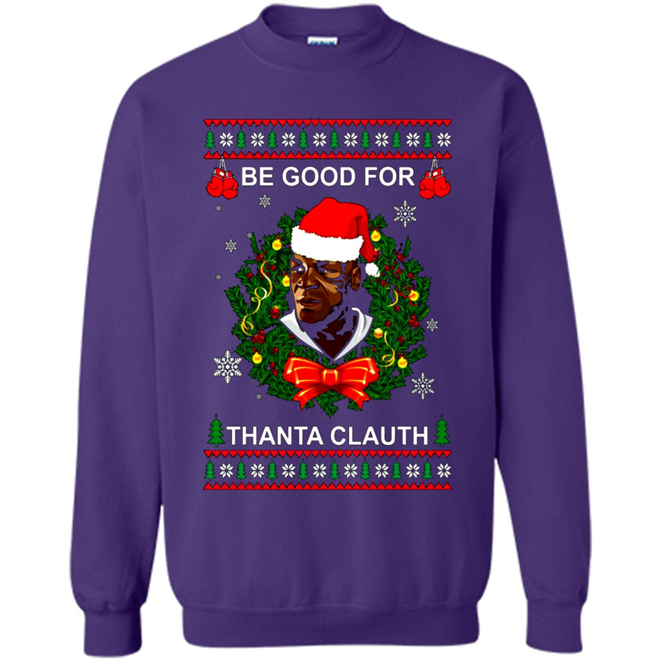 Mike Tyson Thanta Clauth Santa Claus Christmas sweater PINGPONG