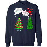 Fir Loves Christmas Tree Funny Undecorated Joke - Sweatshirt
