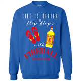 LIFE IS BETTER IN FLIP FLOPS WITH FIREBALL WHISKEY