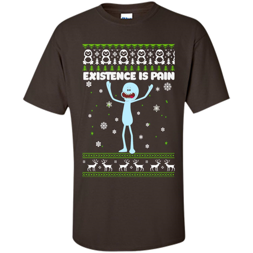 Mr Meeseeks Xistence Is Pain Ugly Christmas - Shirt