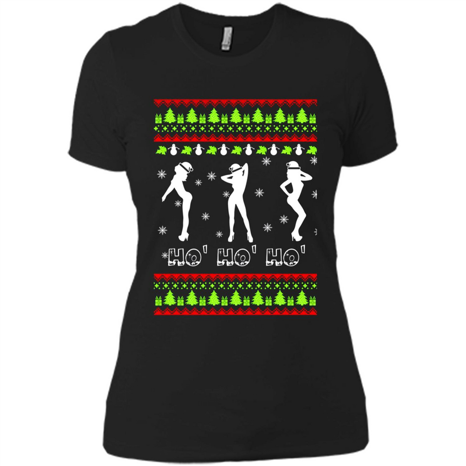Ho Ho Ho Santa's Helpers Christmas - Ladies' Boyfriend T-Shirt